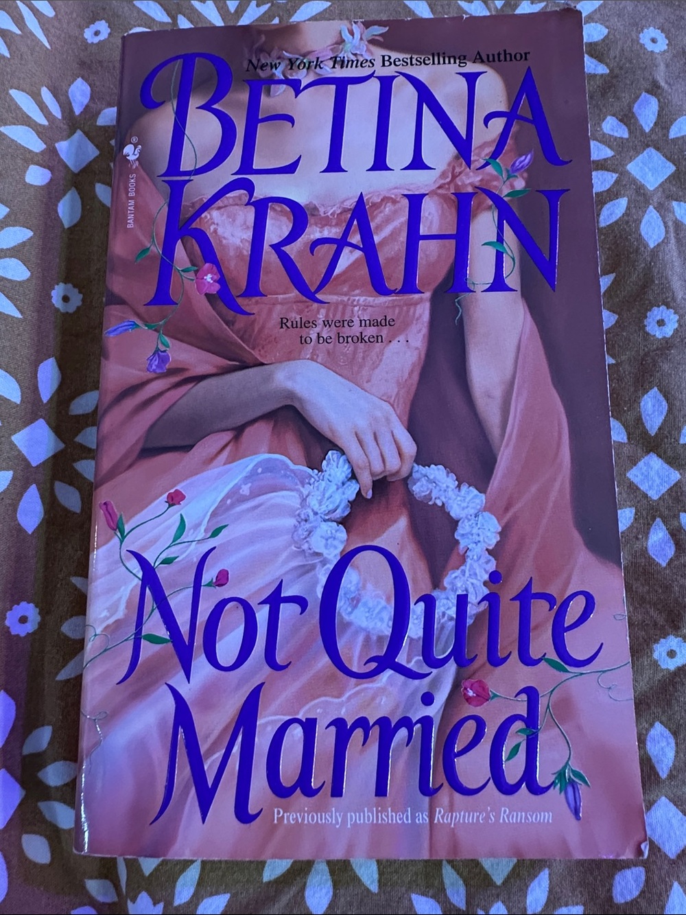 Not Quite Married by Bettina Krahn Paperback Romance Novel